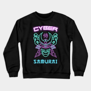 Neon punk: cyber samurai Crewneck Sweatshirt